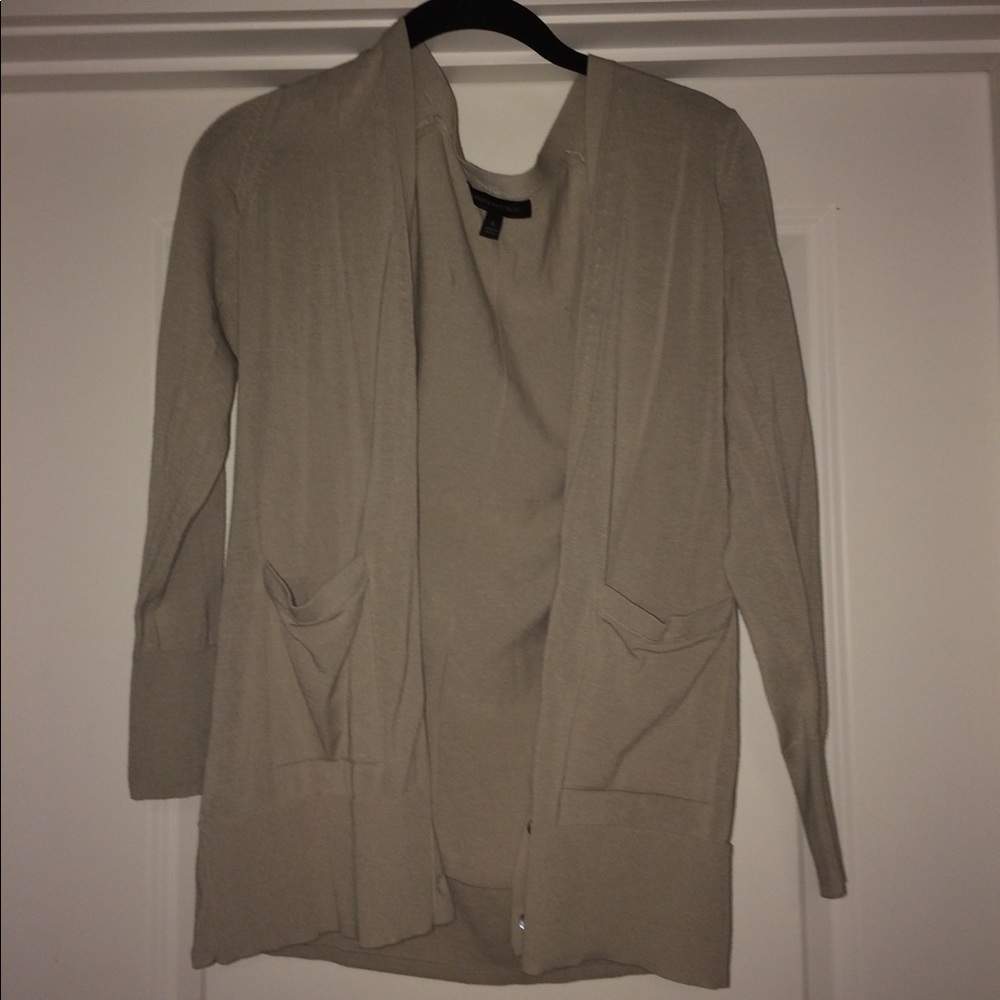 tan cardigan